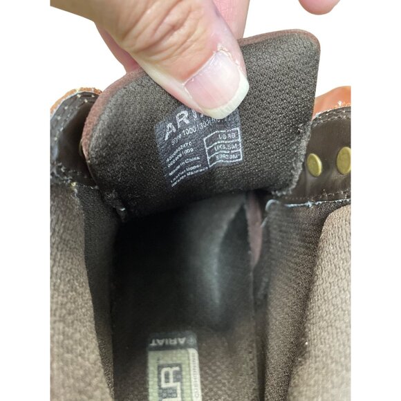 Ariat Womens Brown Leather Terrain Lace-Up Ankle Boots Size 8B SKU 9365 - Picture 8 of 16